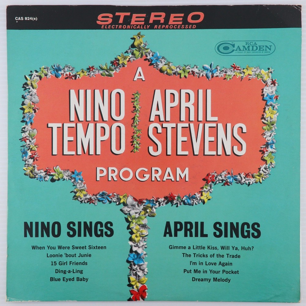 A Nino Tempo - April Stevens Program - 1964 Stereo LP Vinyl Record CAS 824(e)